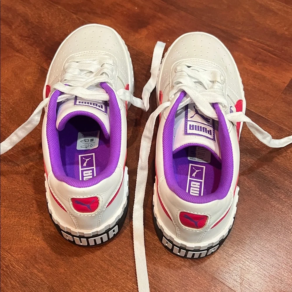 Women’s size 7 Puma Cali Chase Women's Shoes Puma White-Nrgy Rose - Picture 7 of 8